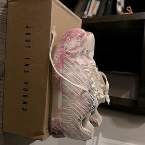 NOBULL white flowered trainers